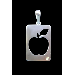 Colgante chapa manzana