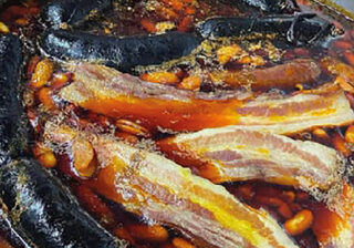 Impresionante fabada en El Pingu