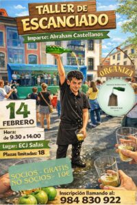 Taller pa deprender a echar sidre