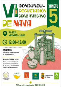 Nava cellebrará'l prósimu 5 xunetu'l so VI Concursu degustación de Sidre Artesano