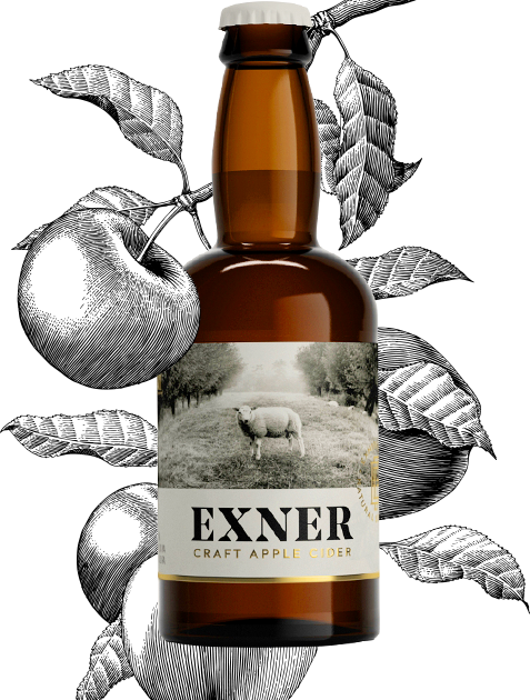 Botella de sidre Exner Craft Apple Cider