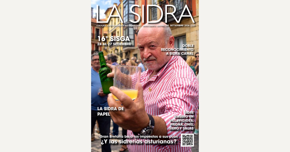Portada de LA SIDRA 269, setiembre de 2026