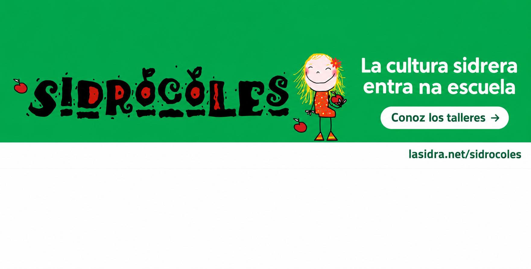 Sidrocoles: la cultura sidrera entra na escuela. Conoz los talleres.